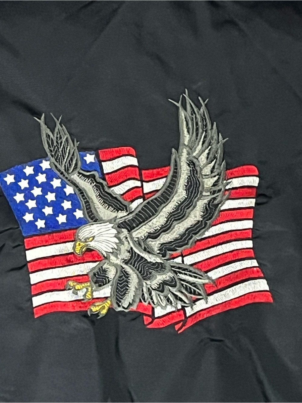 Gemini Sport Embroidered USA Flag  Bald Eagle Graphic  Vintage Jacket XL
